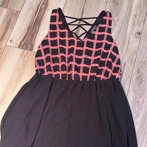 Forever 21 Plus Black and Red Dress